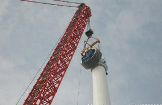 凌駕于酒泉風電之上的手拉葫蘆